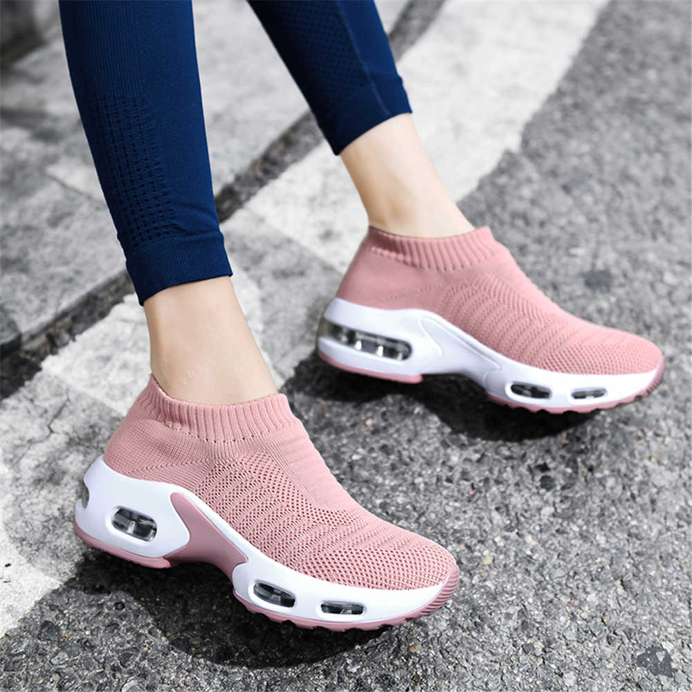 Women Shoes Running - 빅 사이즈 38 여성 힐 부츠