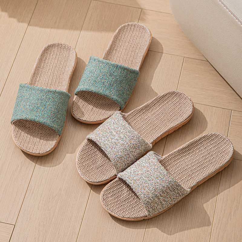 Women'S Shoes Popular - 헴프 캐주얼 여성 슬리퍼 홈 플랫