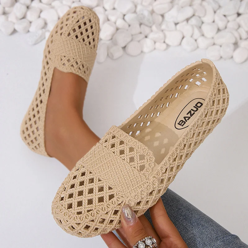 트렌디하고 편안한 할로우 여성 플랫 슈즈, 캐주얼 겉옷 - Women'S Shoes For Neuropathy 리뷰 및 가격