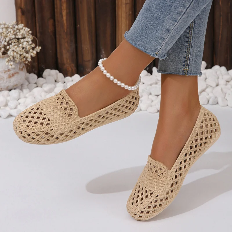 트렌디하고 편안한 할로우 여성 플랫 슈즈, 캐주얼 겉옷 - Women'S Shoes For Neuropathy 리뷰 및 가격