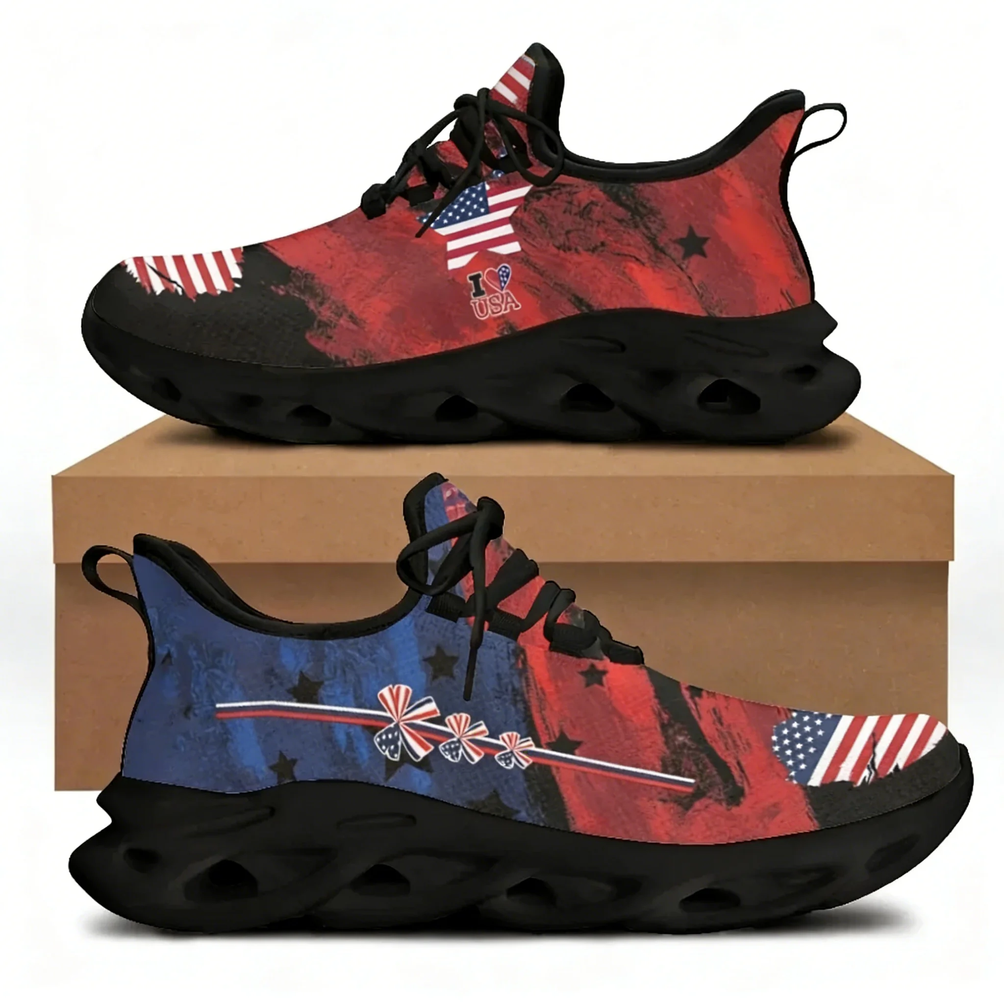 7.4 미국 국기 자유의 여신상 프린트 여성용 플랫 슈 - Women'S Shoes Liberty 리뷰 및 가격