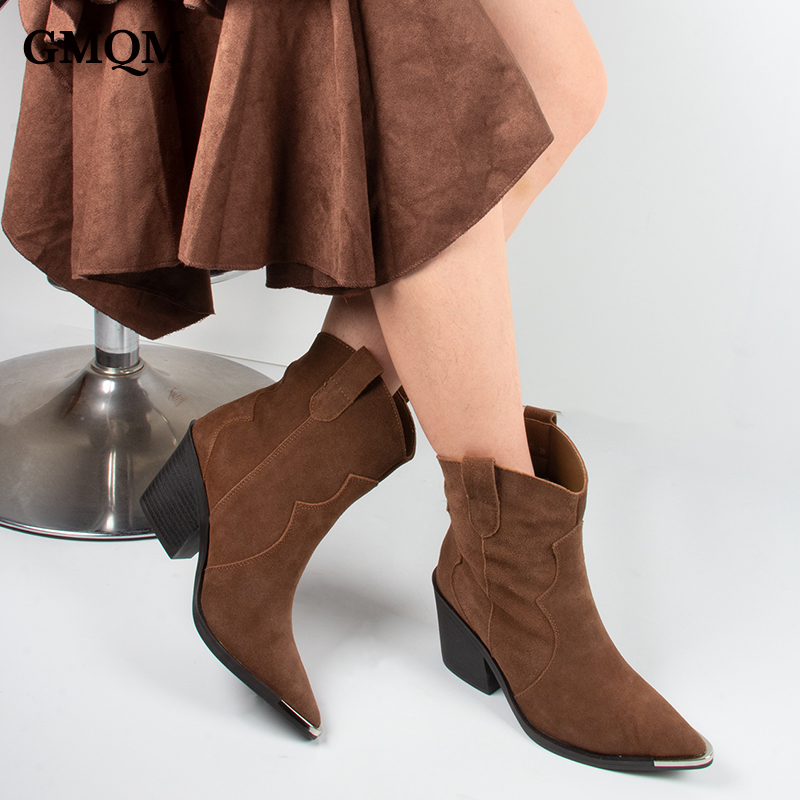 GMQM 2025 여성용 편안한 앵클 부티 브라운 카우 - Women'S Shoes Wide Width 리뷰 및 가격