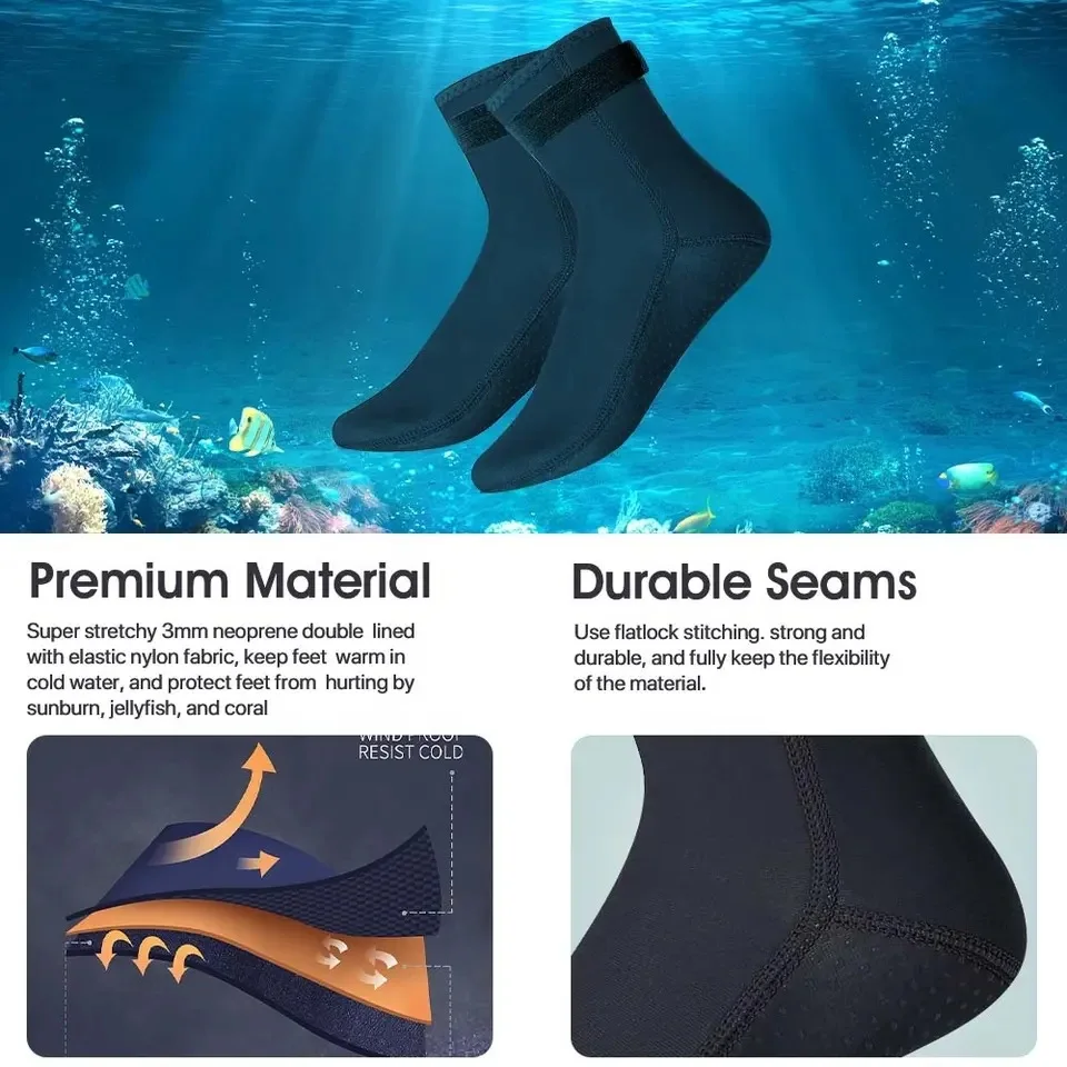 네오프렌 다이빙 양말 3mm 웨트슈트 남녀 서핑 신발  - Women'S Shoes For Neuropathy 리뷰 및 가격