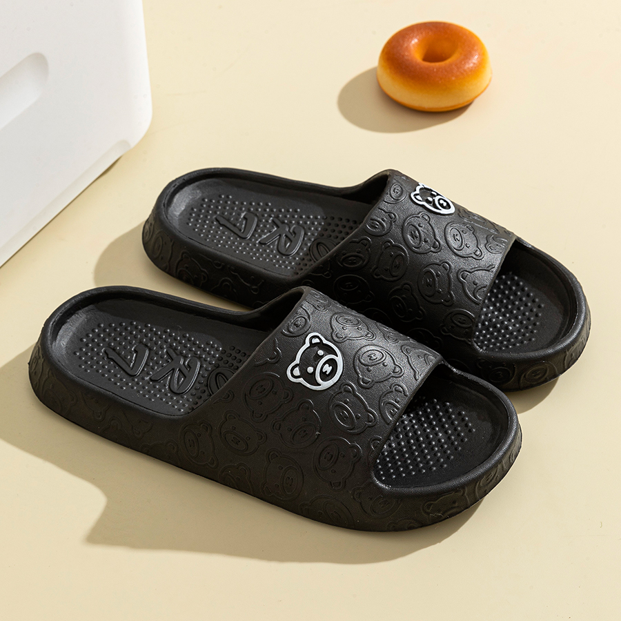 남자 슬리퍼 여름 만화 곰 실내 부드러운 두꺼운 단독  - Women'S Shoes For Neuropathy 리뷰 및 가격