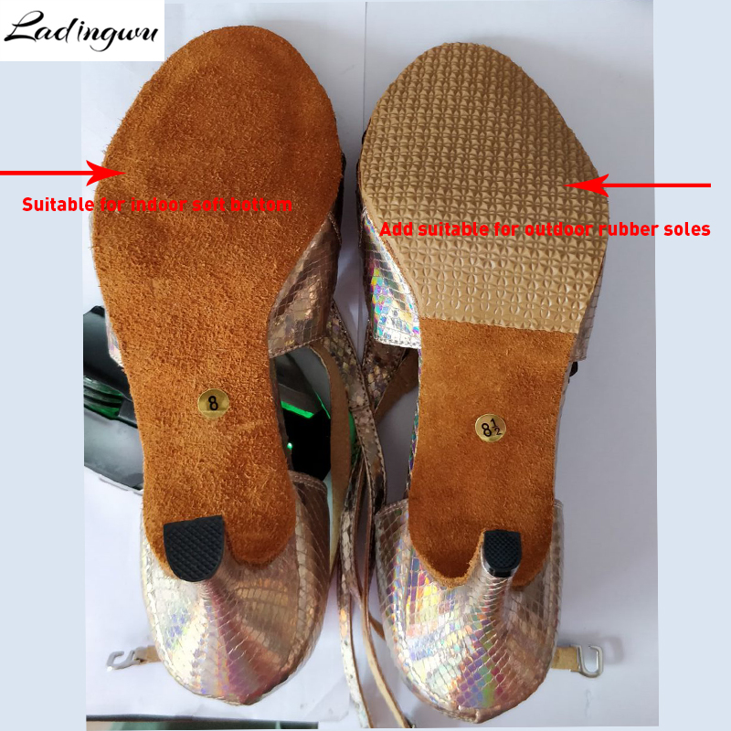 라틴 댄스 신발용 고무 밑창 볼룸 댄스 신발 탱고 볼룸 - Women'S Shoes For Neuropathy 리뷰 및 가격