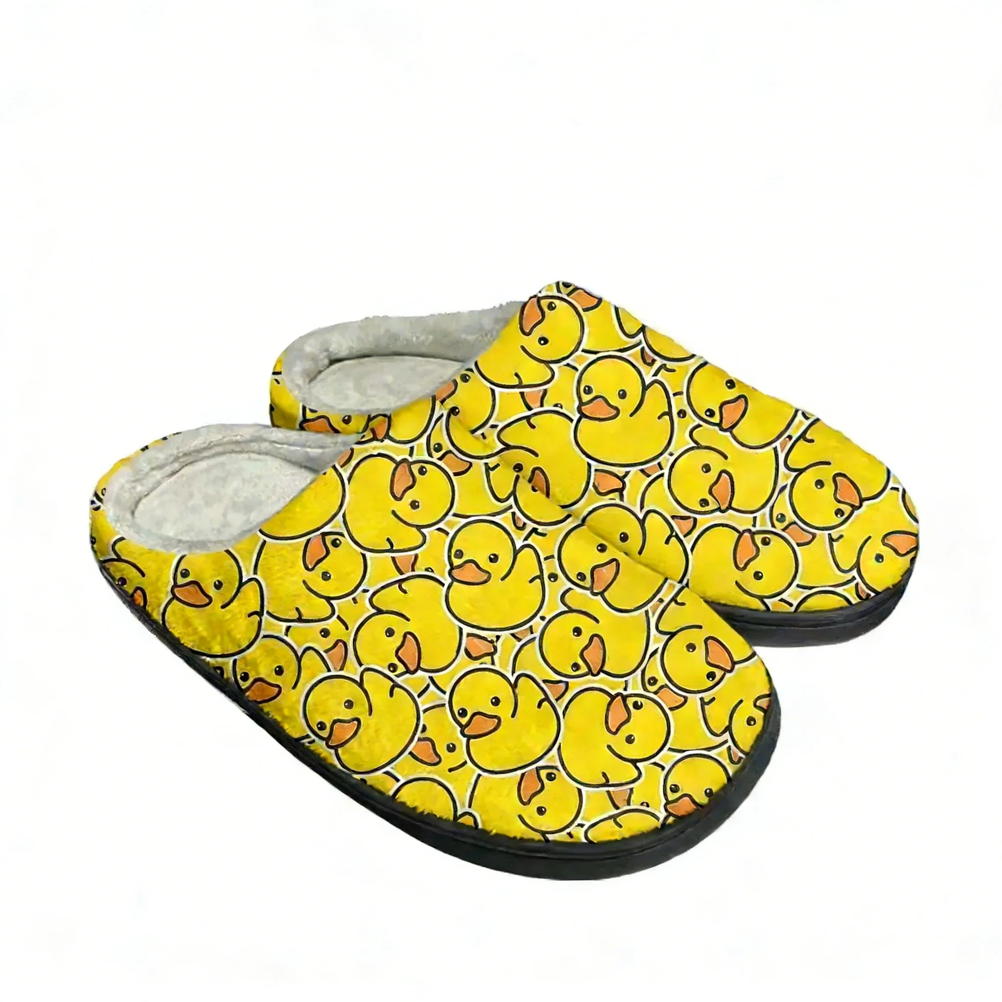 노란색 오리 프린트 홈 코튼 슬리퍼 남녀 공용 플러시  - Women'S Shoes Yellow 리뷰 및 가격
