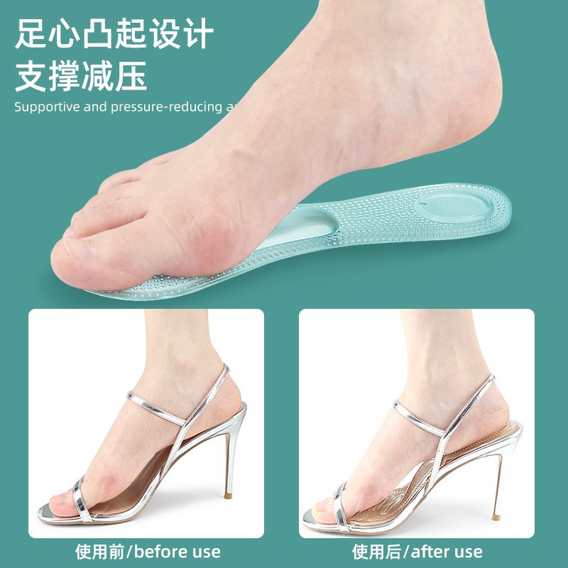1쌍 실리콘 젤 정형외과용 깔창 여성용 하이힐 신발 평 - Women'S Shoes High Arch Support 리뷰 및 가격