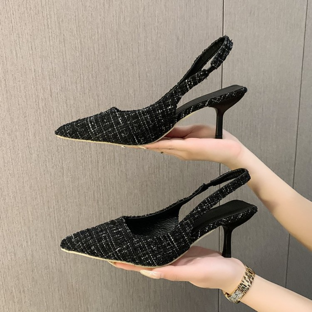 우아한 오피스 여성용 슬링백 스틸레토 슈즈 여름용 백리 - Women'S Shoes Popular 리뷰 및 가격