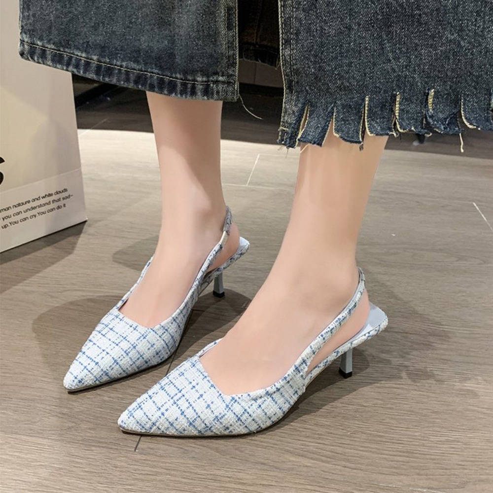 우아한 오피스 여성용 슬링백 스틸레토 슈즈 여름용 백리 - Women'S Shoes Popular 리뷰 및 가격