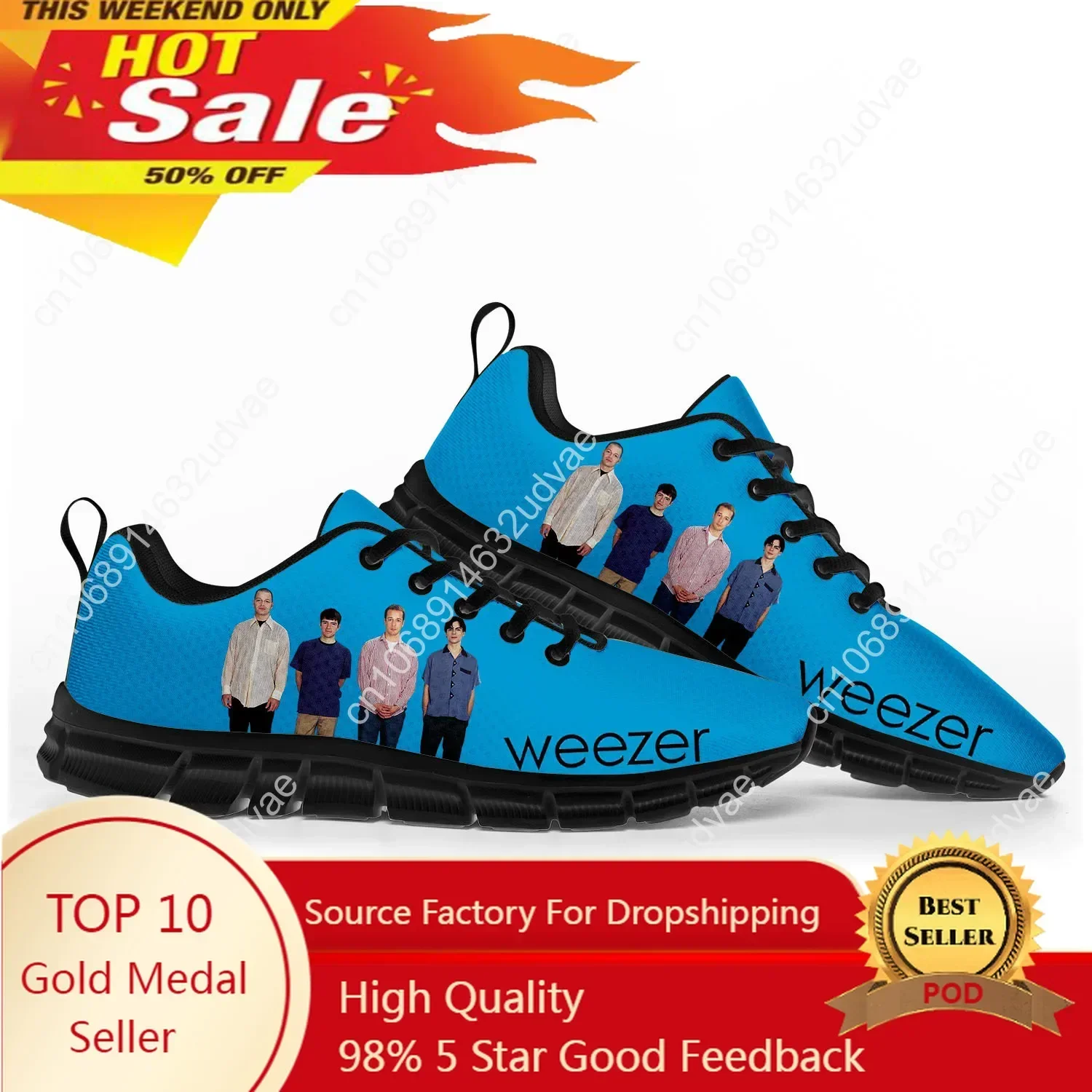 Weezer 스포츠 신발 남성 여성 운동화 팝 록 밴드 - Women'S Shoes Casual Sneakers 리뷰 및 가격