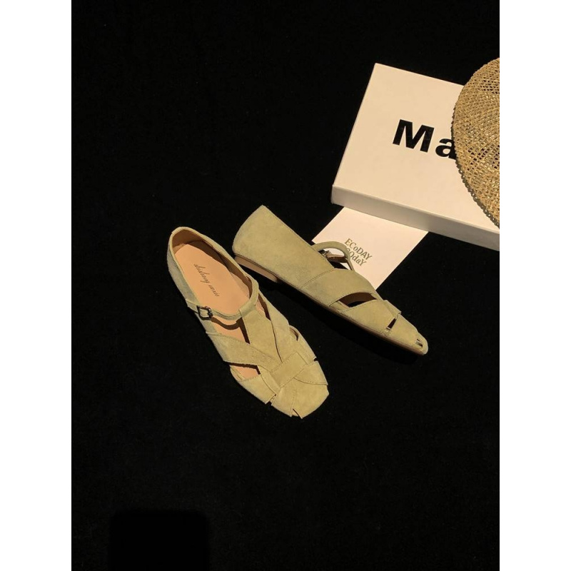 편안한 레트로 통기성 경량 스퀘어 토 빅사이즈 여성 와 - Women'S Shoes Wide Width 리뷰 및 가격