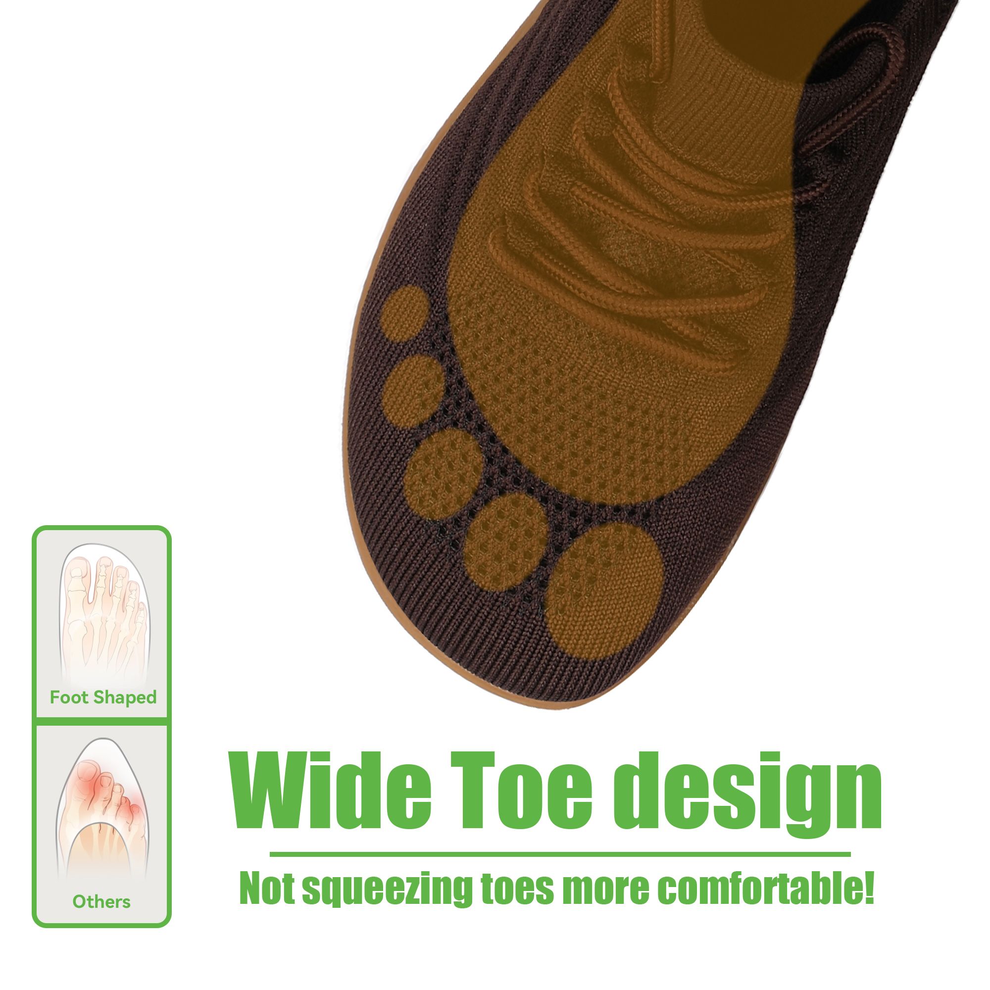 여성용 와이드 토 박스 슈즈 미니멀리스트 통기성 메쉬  - Women'S Shoes Wide Width 리뷰 및 가격