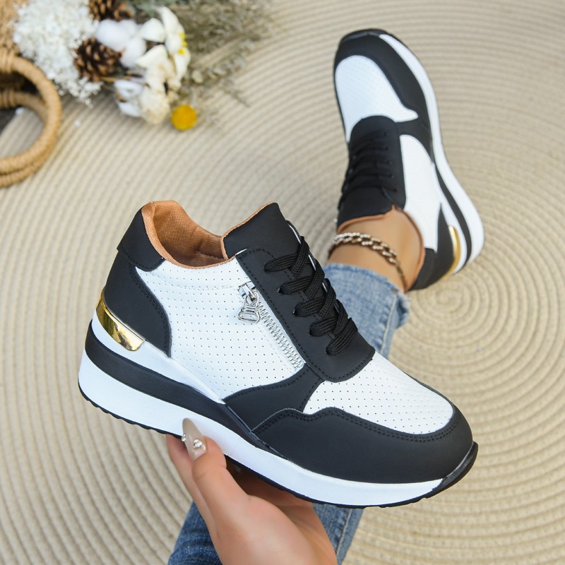 여성 운동화 두꺼운 밑창 내장형 힐 리프트 디자인 블랙 - Women'S Shoes Casual Sneakers 리뷰 및 가격