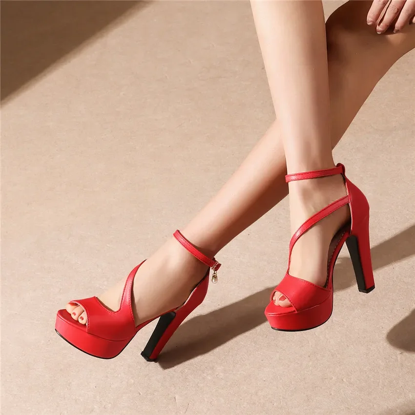 플러스 사이즈 여성 플랫폼 샌들 높은 Chunky 발  - Women'S Shoes Yellow 리뷰 및 가격
