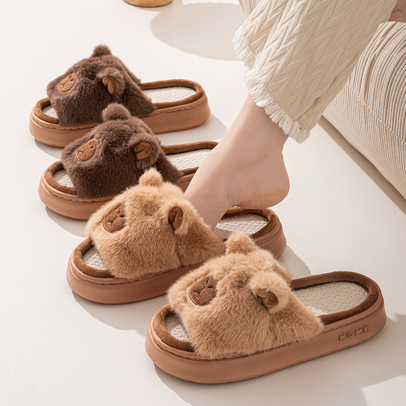 헴프 카툰 여성 슬리퍼 홈 플랫 캐주얼 봄 여름 럭셔리 - Women'S Shoes Popular 리뷰 및 가격