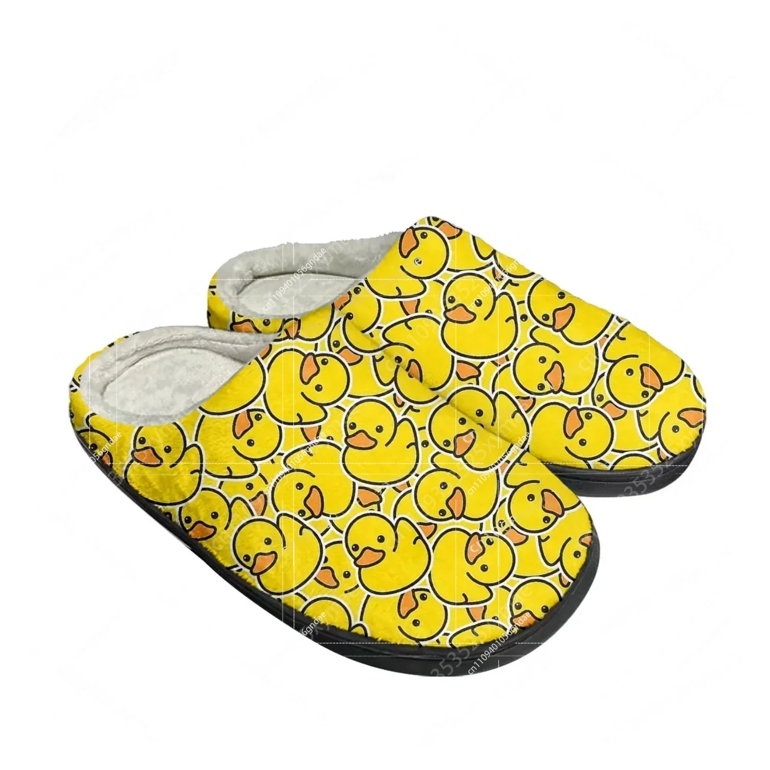 노란색 오리 프린트 플러시 면 슬리퍼, 남녀 공용 따뜻 - Women'S Shoes Yellow 리뷰 및 가격