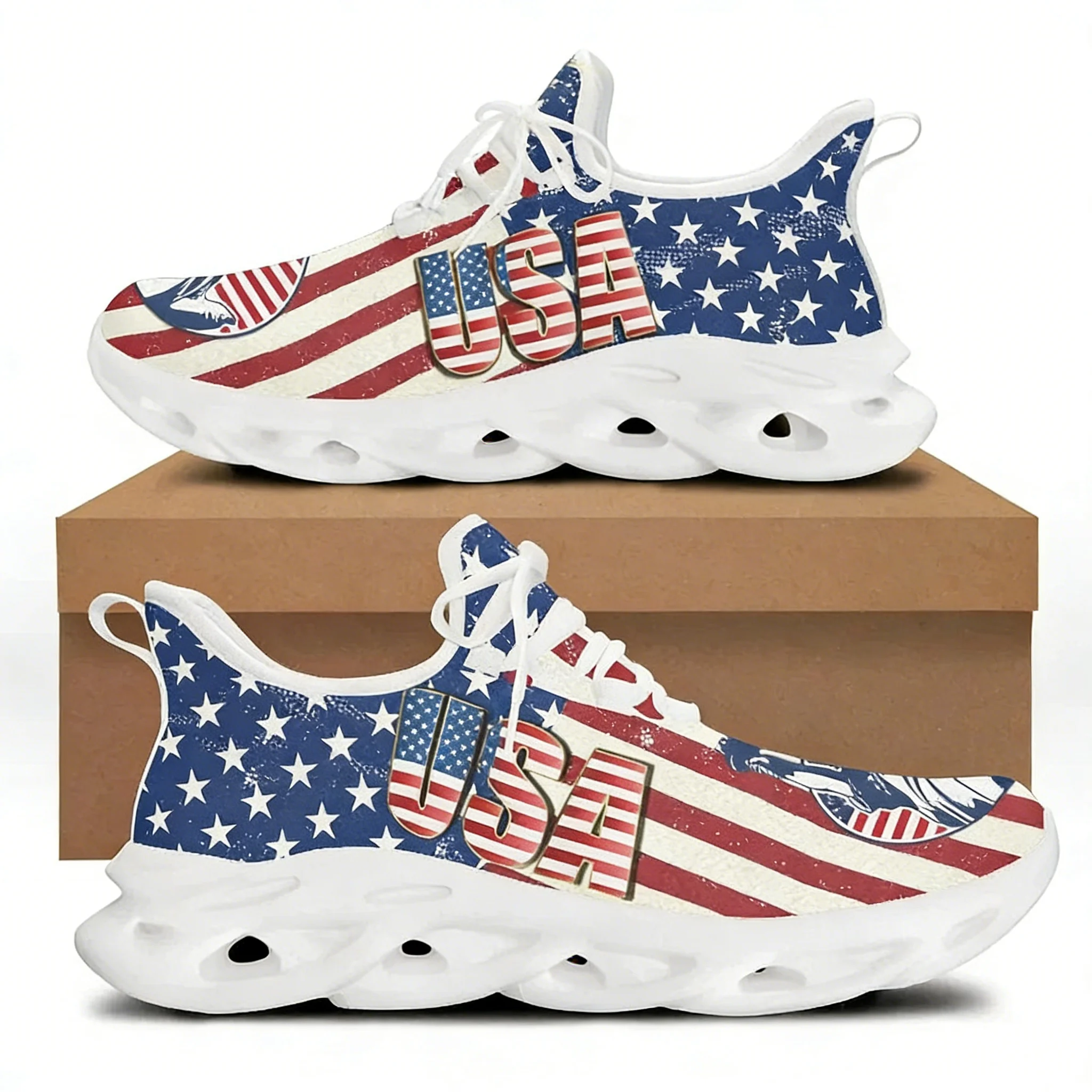 7.4 미국 국기 자유의 여신상 프린트 여성용 플랫 슈 - Women'S Shoes Liberty 리뷰 및 가격