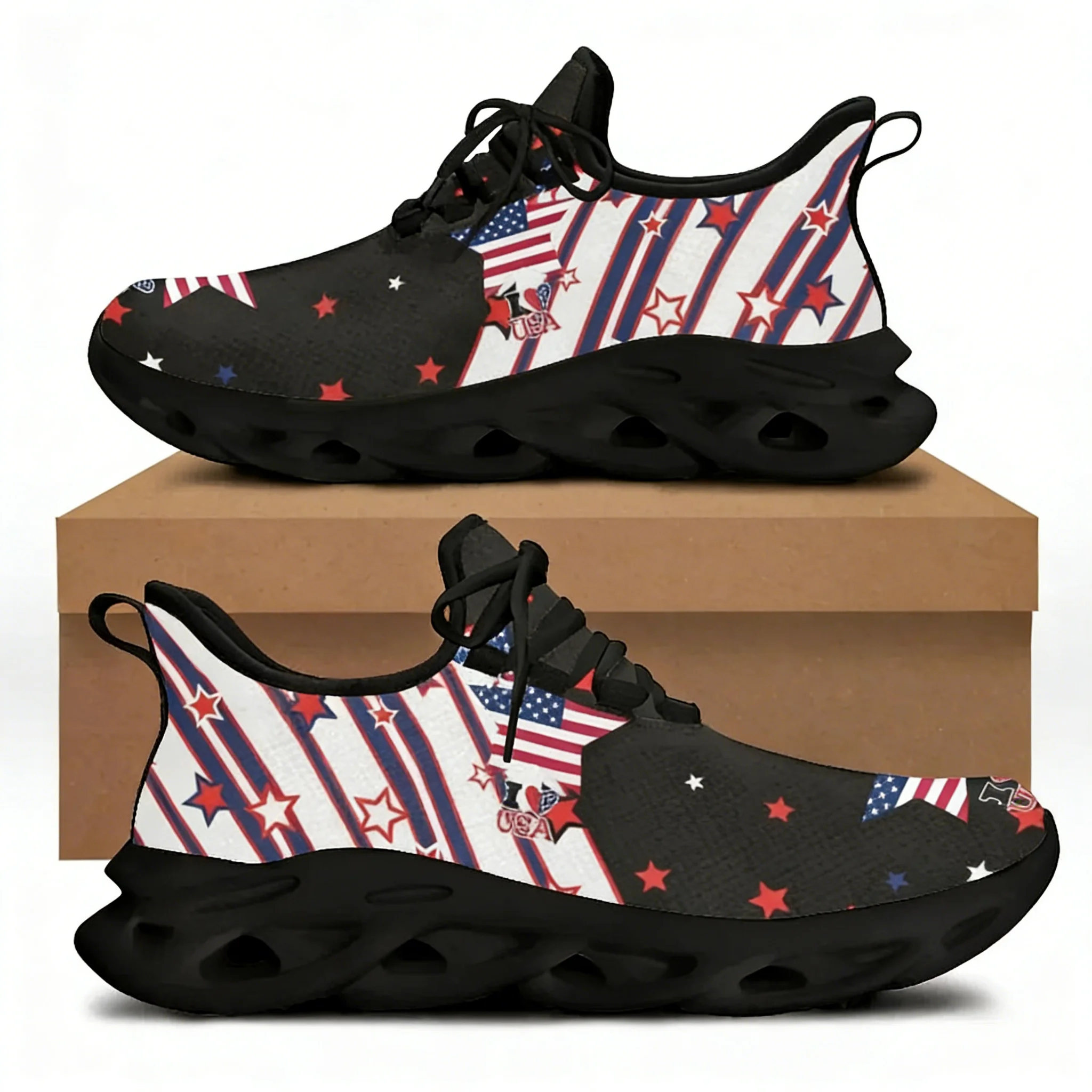 7.4 미국 국기 자유의 여신상 프린트 여성용 플랫 슈 - Women'S Shoes Liberty 리뷰 및 가격