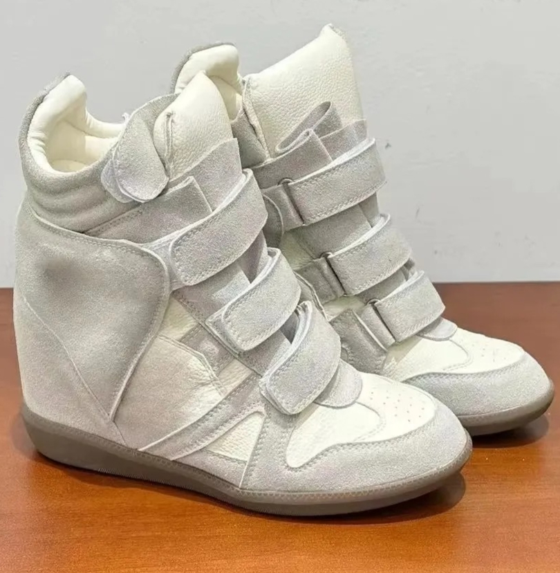 여성용 히든 웨지힐 하이탑 스니커즈 스웨이드 가죽 스플 - Women'S Shoes Casual Sneakers 리뷰 및 가격