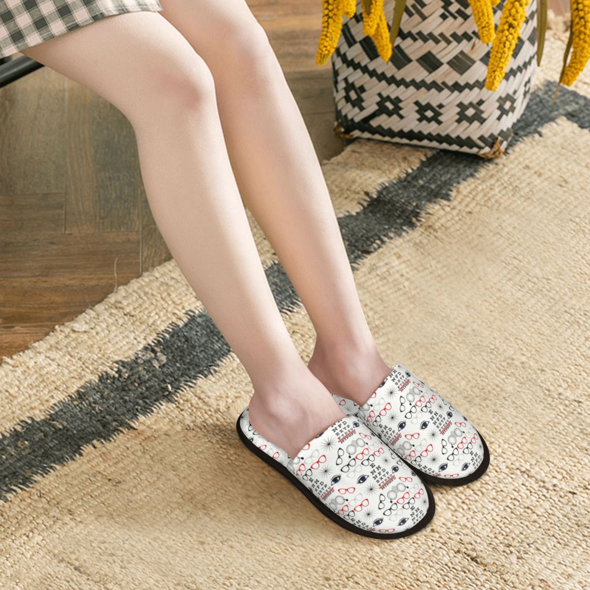 맞춤형 재미있는 안경사/안과의사 소프트 메모리폼 하우스 - Women Shoes Chart Size 리뷰 및 가격