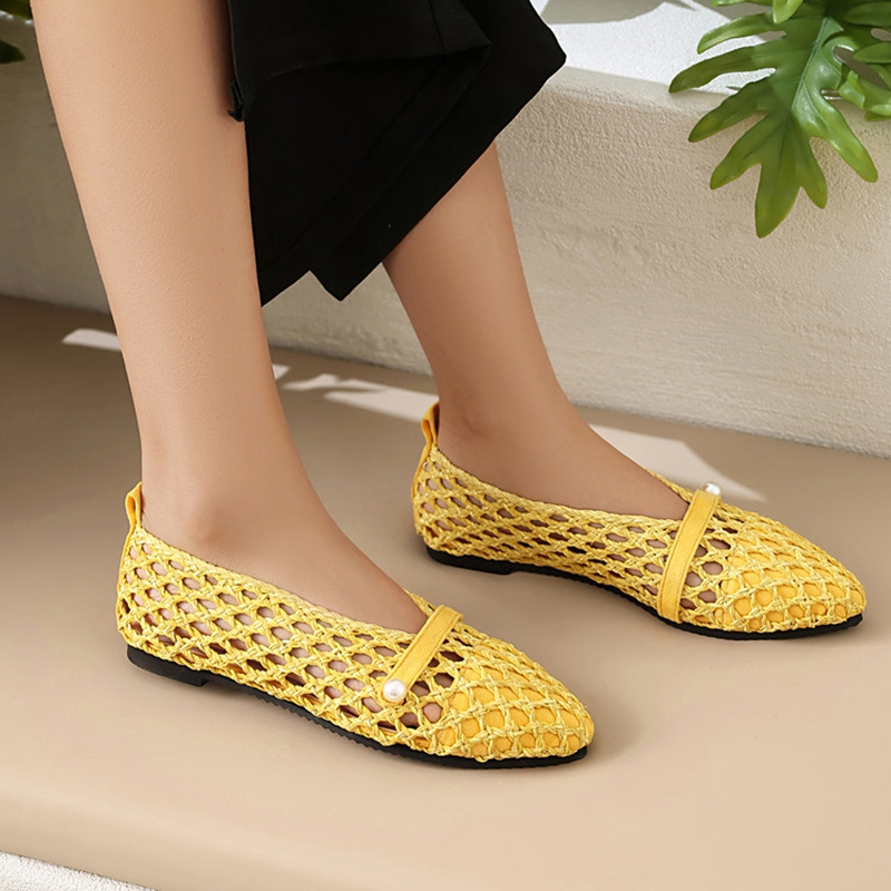 2025년 신상 여성 샌들 플랫 핫 여성 로퍼 패션 컬 - Women'S Shoes Yellow 리뷰 및 가격